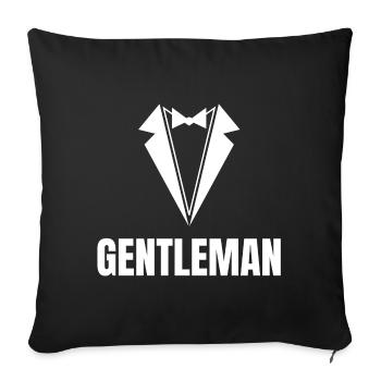 gentleman, la classe, EVG - Housse de coussin décorative 45 x 45 cm - noir - Devant