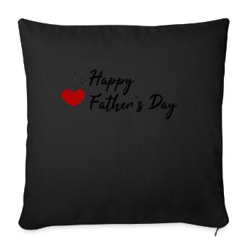Bonne fête des pères pour les cadeaux - Housse de coussin décorative 45 x 45 cm - noir - Devant
