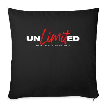 Make Everything Possible - Sofa pillowcase 17,3'' x 17,3'' (45 x 45 cm) - black - Front