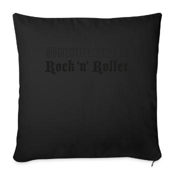 Guitare Fretboard Large Black - Housse de coussin décorative 45 x 45 cm - noir - Devant