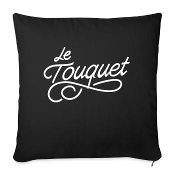 Le touquet - Housse de coussin décorative 45 x 45 cm - noir - Devant