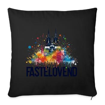 Cologne Kölle Carnival Gebützt Kölle Alaaf Jeck Party - Sofa pillowcase 17,3'' x 17,3'' (45 x 45 cm) - black - Front