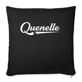 Quenelle - Housse de coussin décorative 45 x 45 cm - noir - Devant