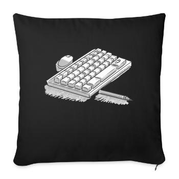 NOMBRE JOUR - Housse de coussin décorative 45 x 45 cm - noir - Devant