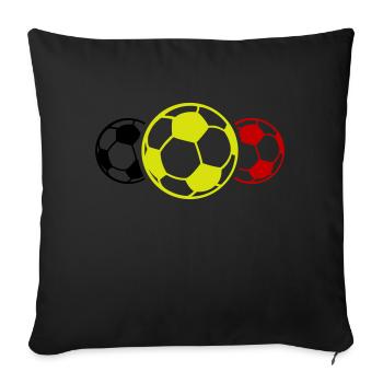 Soccer Icon Symbol Soccer Belgium - Sofa pillowcase 17,3'' x 17,3'' (45 x 45 cm) - black - Front