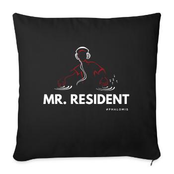 Mr Resident DJ Phalomis - Sofakissenbezug 45 x 45 cm - Schwarz - Vorne