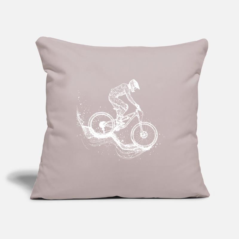 Mountain Biking Drawing Sofa pillowcase 17,3'' x 17,3'' (45 x 45 cm)