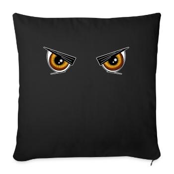 Halloween Augen - Sofakissenbezug 45 x 45 cm - Schwarz - Vorne