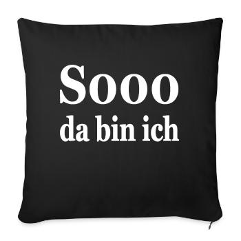 Party - Sofakissenbezug 45 x 45 cm - Schwarz - Vorne