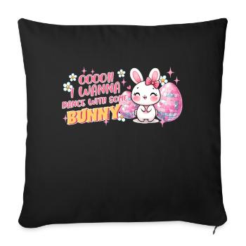 Easter Easter Bunny Easter Eve Easter Sunday Easter Egg Spring - Sofa pillowcase 17,3'' x 17,3'' (45 x 45 cm) - black - Front