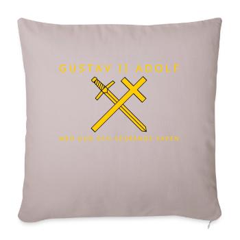 Gustav II Adolf - Sofa pillowcase 17,3'' x 17,3'' (45 x 45 cm) - light taupe - Front