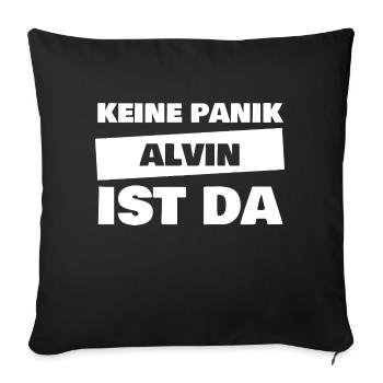 Gift for Alvin - Sofa pillowcase 17,3'' x 17,3'' (45 x 45 cm) - black - Front