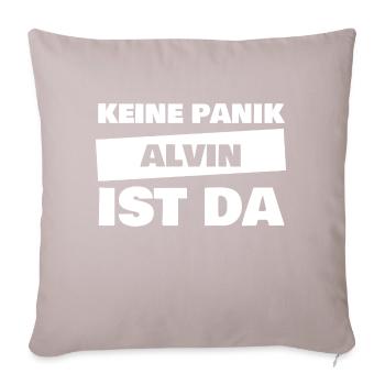 Cadeau pour Alvin - Housse de coussin décorative 45 x 45 cm - taupe clair - Devant