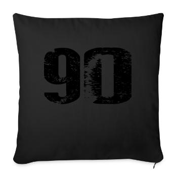 90 Number Leotard - Sofa pillowcase 17,3'' x 17,3'' (45 x 45 cm) - black - Front