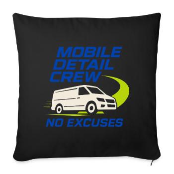Peinture Auto Detailer Buffer Pro - Housse de coussin décorative 45 x 45 cm - noir - Devant