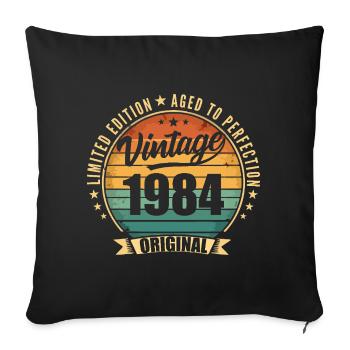 Limitierte Jubiläumsausgabe von 1984 - Sofakissenbezug 45 x 45 cm - Schwarz - Vorne