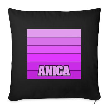 Geschenk für Entwurf - Sofakissenbezug 45 x 45 cm - Schwarz - Vorne