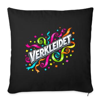 Disguised Confetti Streamers Carnival - Sofa pillowcase 17,3'' x 17,3'' (45 x 45 cm) - black - Front
