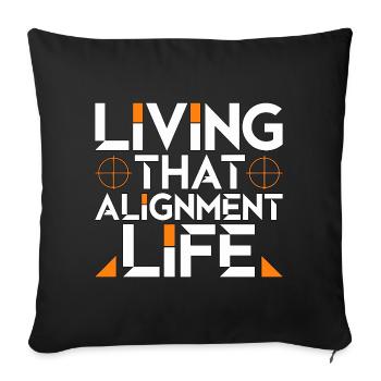 Orthodontic Hygienist Living That Smile Specialist - Sofa pillowcase 17,3'' x 17,3'' (45 x 45 cm) - black - Front