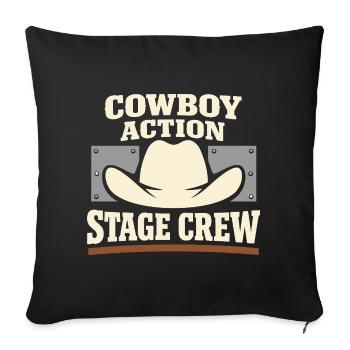 Cowboy-action-shooter. Cowboy-action-shooter - Sofakissenbezug 45 x 45 cm - Schwarz - Vorne