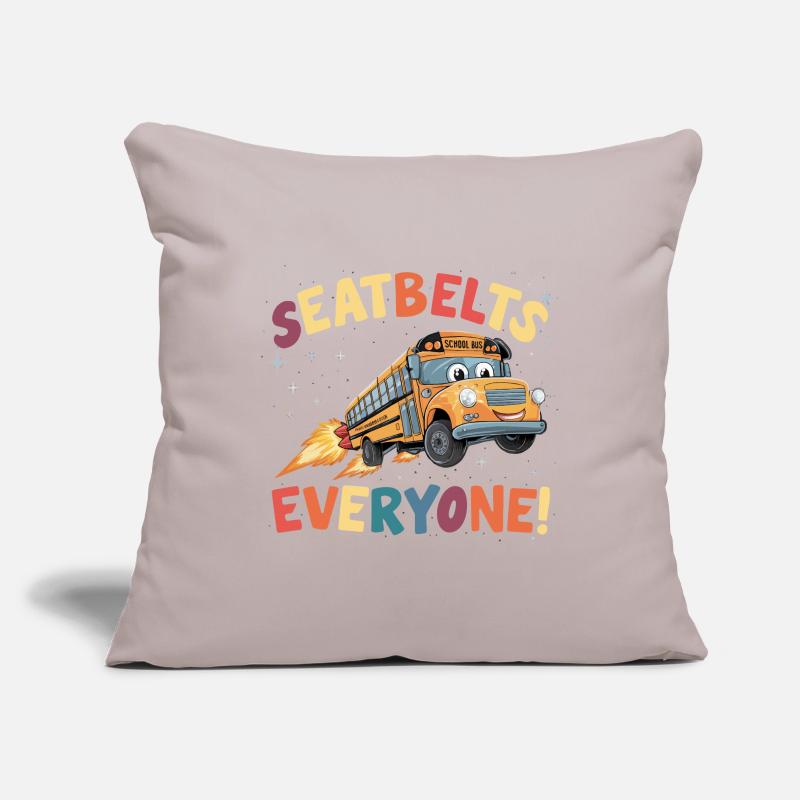Space School Bus Rocket Flight Sofa pillowcase 17,3'' x 17,3'' (45 x 45 cm)