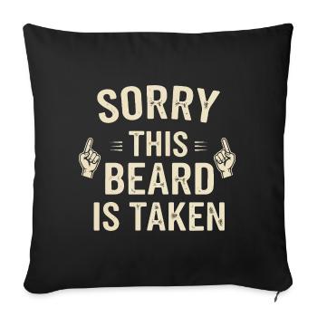 Barbe prise : Bart est enlevé - Housse de coussin décorative 45 x 45 cm - noir - Devant