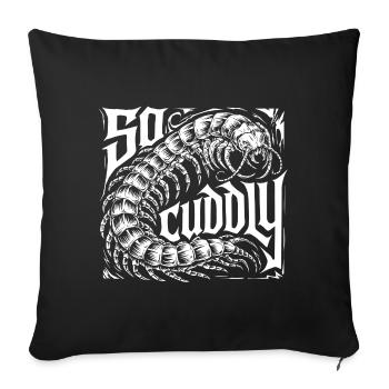 Scolopender species - Sofa pillowcase 17,3'' x 17,3'' (45 x 45 cm) - black - Front