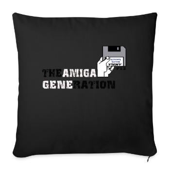 amiga_generation - Housse de coussin décorative 45 x 45 cm - noir - Devant