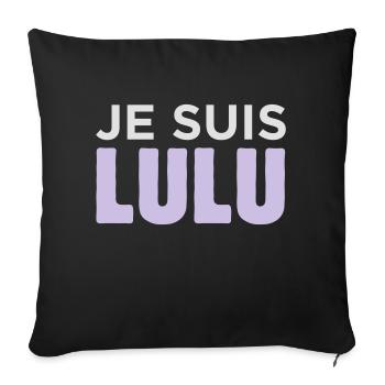 Je Suis Lulu - Housse de coussin décorative 45 x 45 cm - noir - Devant