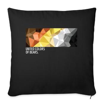 United Colors of Bears W - Sofakissenbezug 45 x 45 cm - Schwarz - Vorne