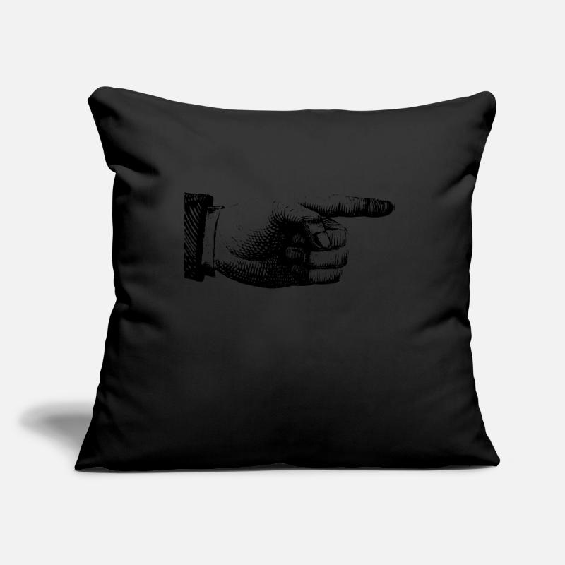 pointer du doigt Housse de coussin décorative 45 x 45 cm