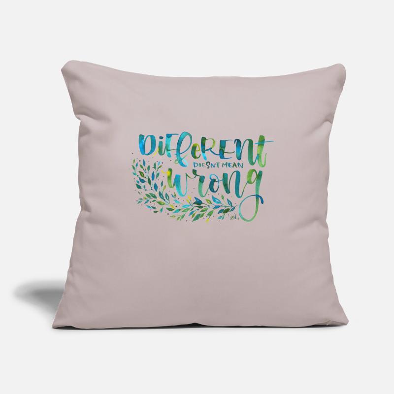 Different, not wrong Sofa pillowcase 17,3'' x 17,3'' (45 x 45 cm)