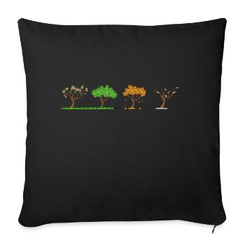 seasons - Sofakissenbezug 45 x 45 cm - Schwarz - Vorne