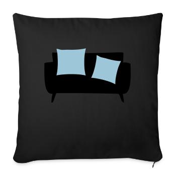 Sleeper sofa & Pillows - Sofa pillowcase 17,3'' x 17,3'' (45 x 45 cm) - black - Front
