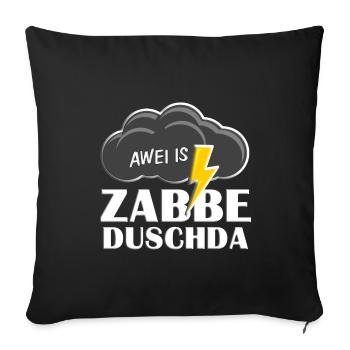 Awei is zabbeduschda - Sofa pillowcase 17,3'' x 17,3'' (45 x 45 cm) - black - Front
