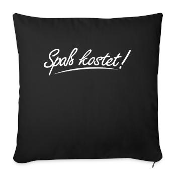 L’amusement coûte - Housse de coussin décorative 45 x 45 cm - noir - Devant