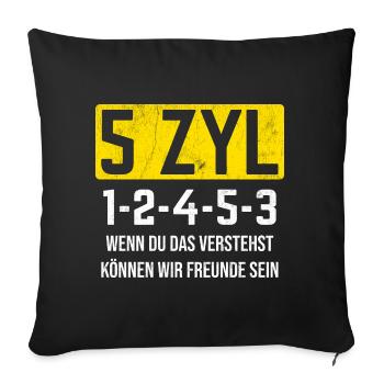 Tuning Tuner Auto - Sofakissenbezug 45 x 45 cm - Schwarz - Vorne