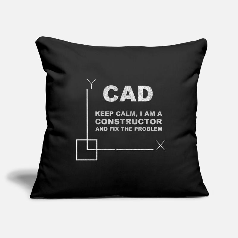 CAD Keep Calm Constructor Engineering Sofa pillowcase 17,3'' x 17,3'' (45 x 45 cm)