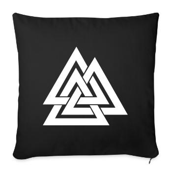 WALKNUT - Sofakissenbezug 45 x 45 cm - Schwarz - Vorne