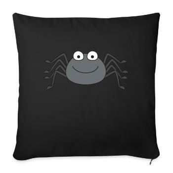Araignée - Housse de coussin décorative 45 x 45 cm - noir - Devant