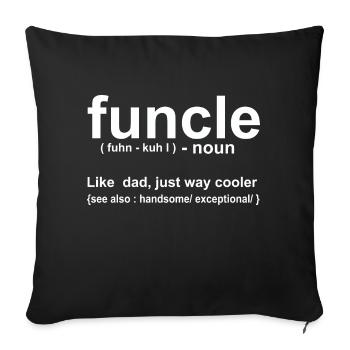 Définition de Funcle - Housse de coussin décorative 45 x 45 cm - noir - Devant