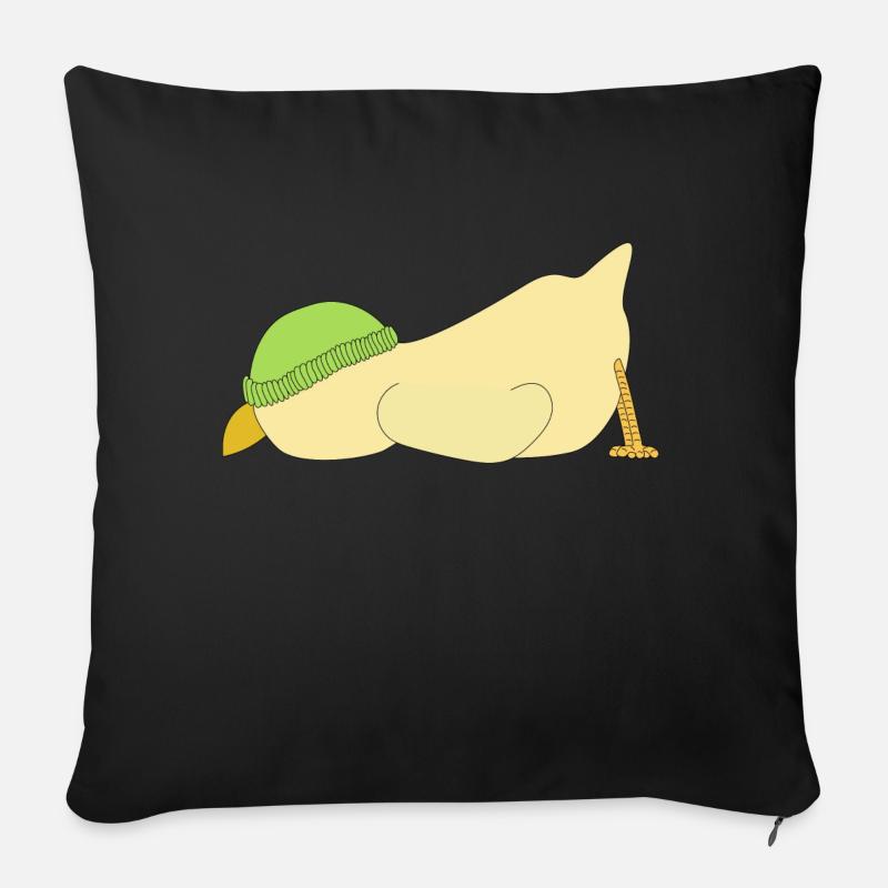 Poussin - Housse de coussin décorative 45 x 45 cm - noir