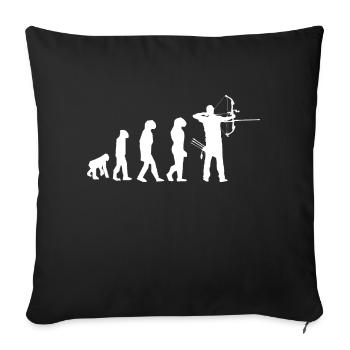 evolution arc - Sofa pillowcase 17,3'' x 17,3'' (45 x 45 cm) - black - Front