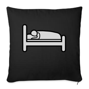 Icon Sleeping Bed - Sofa pillowcase 17,3'' x 17,3'' (45 x 45 cm) - black - Front