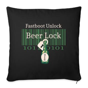 Hacker Beer Castle - Housse de coussin décorative 45 x 45 cm - noir - Devant