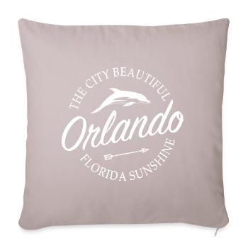 Orlando Florida - Sofa pillowcase 17,3'' x 17,3'' (45 x 45 cm) - light taupe - Front