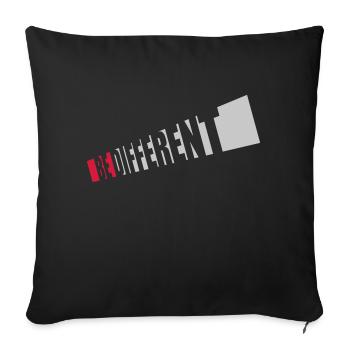 Be different Logo Design - Sofa pillowcase 17,3'' x 17,3'' (45 x 45 cm) - black - Front