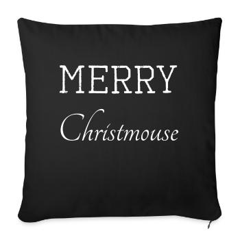 Cute Statement Clipart Christmas Vacation - Sofa pillowcase 17,3'' x 17,3'' (45 x 45 cm) - black - Front