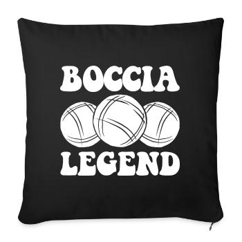 Boccia player Boccia ball and accessories Boccia - Sofa pillowcase 17,3'' x 17,3'' (45 x 45 cm) - black - Front