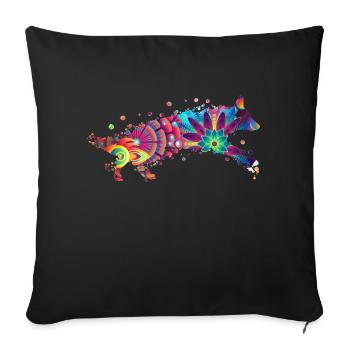 GERMAN SHEPERD Deutscher Schäferhund - Sofakissenbezug 45 x 45 cm - Schwarz - Vorne